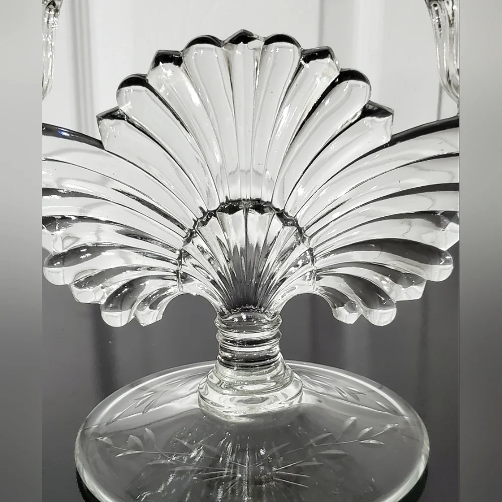 (2) 1930s "Pattern 221-2/Maya"  2 Light Candlesticks ✨️by Paden City Glass EUC - Picture 6 of 9